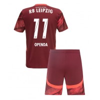 Fotballdrakt Barn RB Leipzig Lois Openda #11 Bortedraktsett 2024-25 Kortermet (+ Korte bukser)